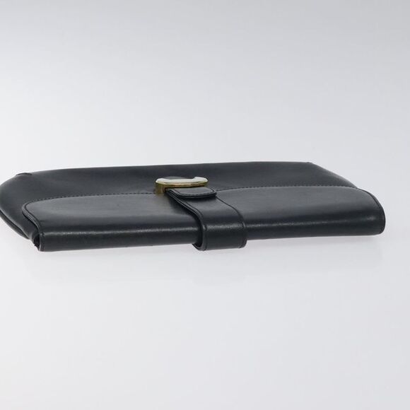 Gucci Interlocking G Navy Leather Clutch Bag (Pre-Owned) - Picture 5 of 16